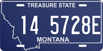 MT license plate 145728E