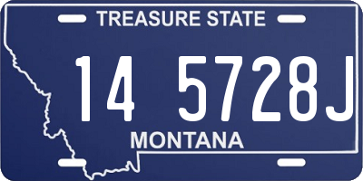 MT license plate 145728J
