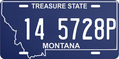 MT license plate 145728P