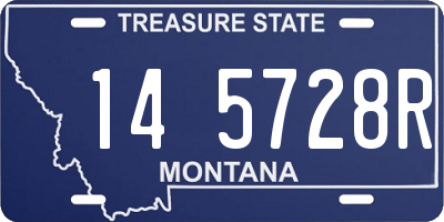 MT license plate 145728R