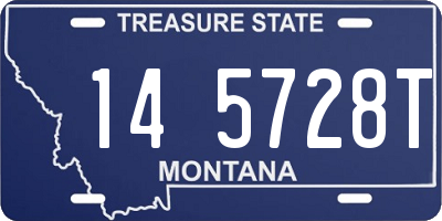 MT license plate 145728T