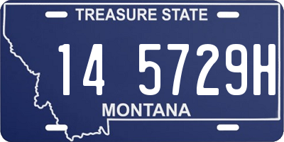 MT license plate 145729H