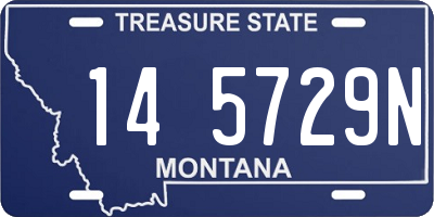 MT license plate 145729N