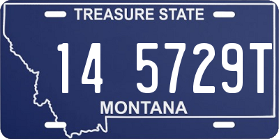 MT license plate 145729T