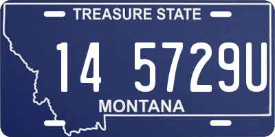 MT license plate 145729U