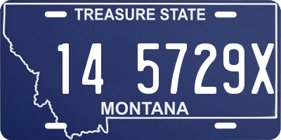 MT license plate 145729X