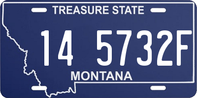 MT license plate 145732F