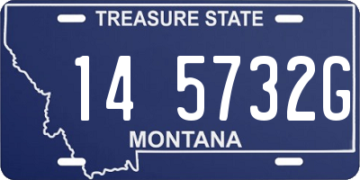 MT license plate 145732G