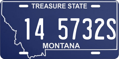 MT license plate 145732S