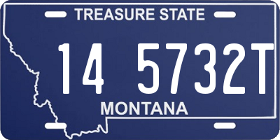 MT license plate 145732T