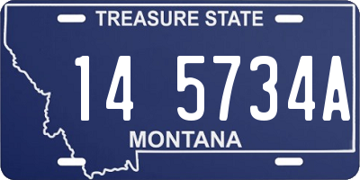 MT license plate 145734A