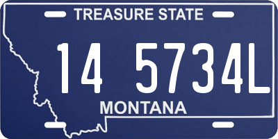 MT license plate 145734L