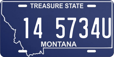 MT license plate 145734U