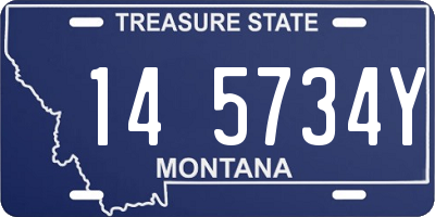 MT license plate 145734Y