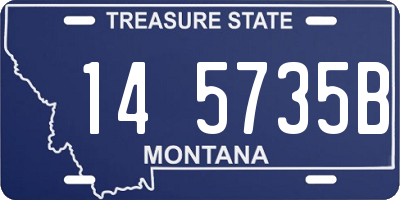 MT license plate 145735B
