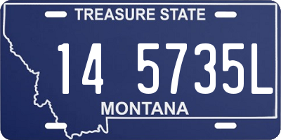 MT license plate 145735L