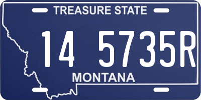 MT license plate 145735R