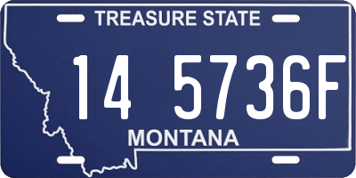 MT license plate 145736F