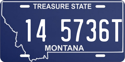 MT license plate 145736T