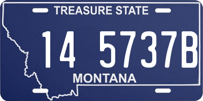 MT license plate 145737B