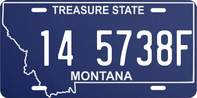 MT license plate 145738F