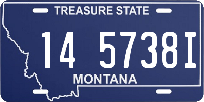MT license plate 145738I