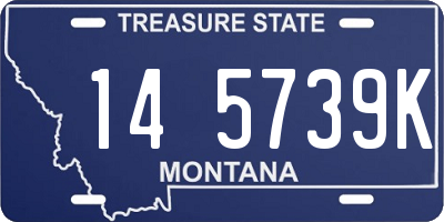 MT license plate 145739K