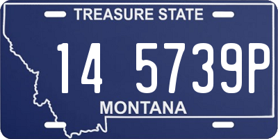 MT license plate 145739P