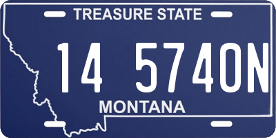 MT license plate 145740N