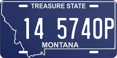 MT license plate 145740P