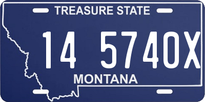 MT license plate 145740X