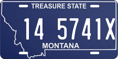 MT license plate 145741X