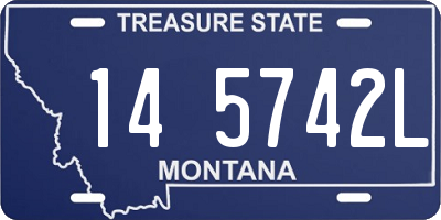 MT license plate 145742L