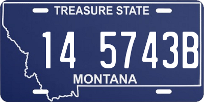 MT license plate 145743B