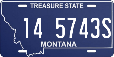 MT license plate 145743S