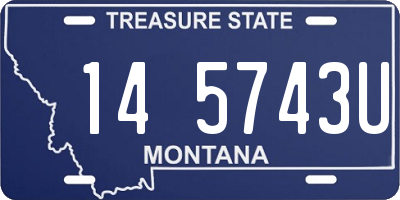 MT license plate 145743U
