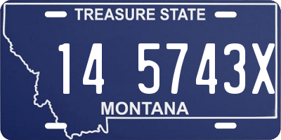 MT license plate 145743X