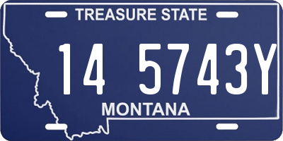 MT license plate 145743Y