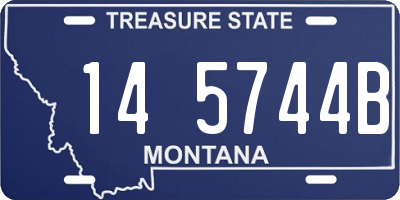 MT license plate 145744B