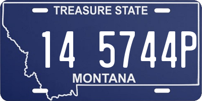 MT license plate 145744P