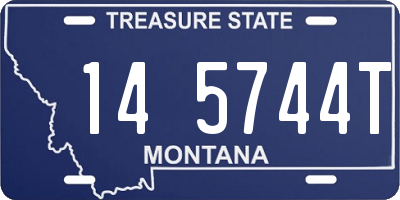 MT license plate 145744T