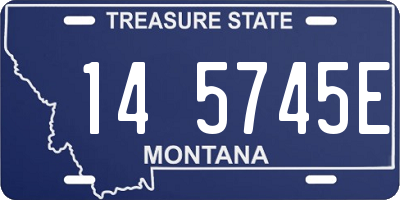 MT license plate 145745E