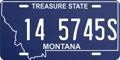 MT license plate 145745S