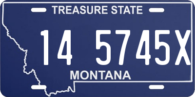MT license plate 145745X
