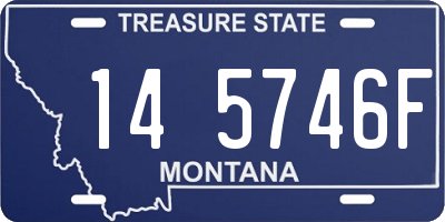 MT license plate 145746F