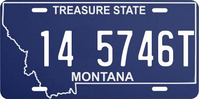 MT license plate 145746T