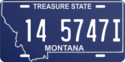 MT license plate 145747I