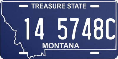 MT license plate 145748C