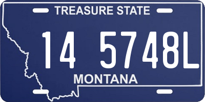 MT license plate 145748L