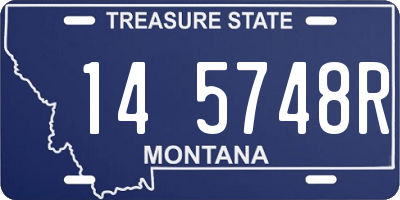 MT license plate 145748R